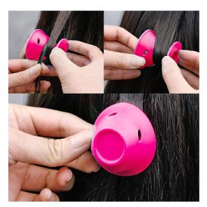 Pink Magic Silicone Hair Curlers