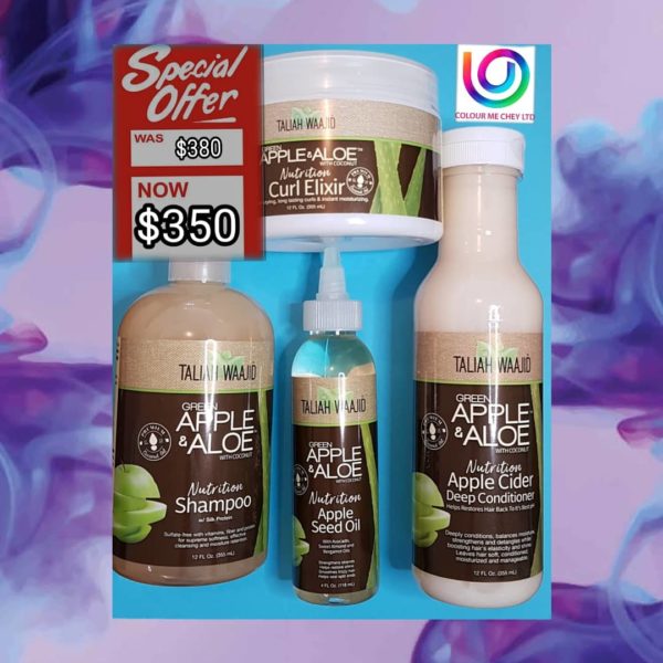 Taliah Waajid Green Apple and Aloe Collection 1 - Colour Me Chey Ltd